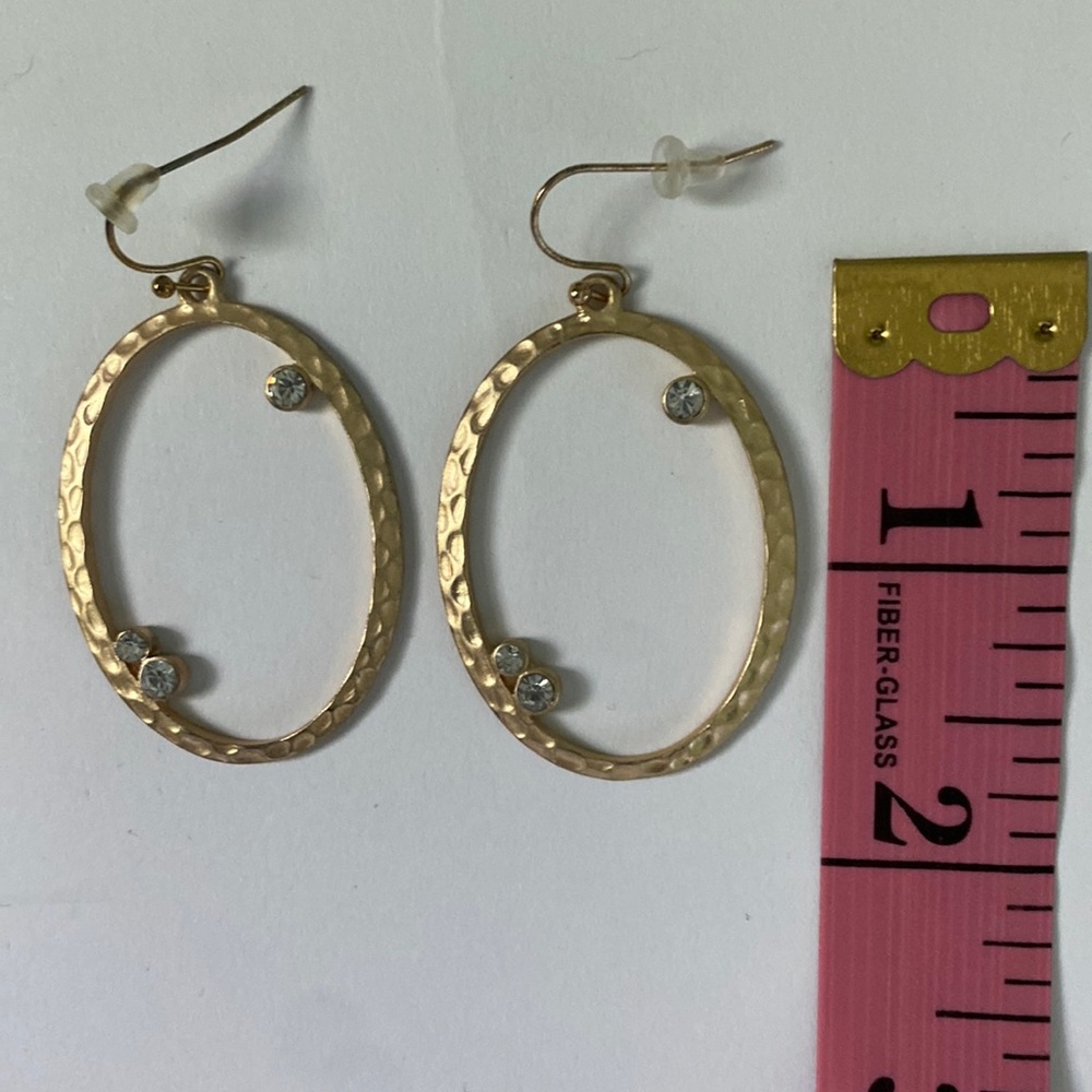Anthropologie Hammered Loop Earrings